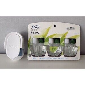 Febreze Plug-In Air Freshener Bamboo Includes 1 Warmer and 3 Oil Refills Bamboo